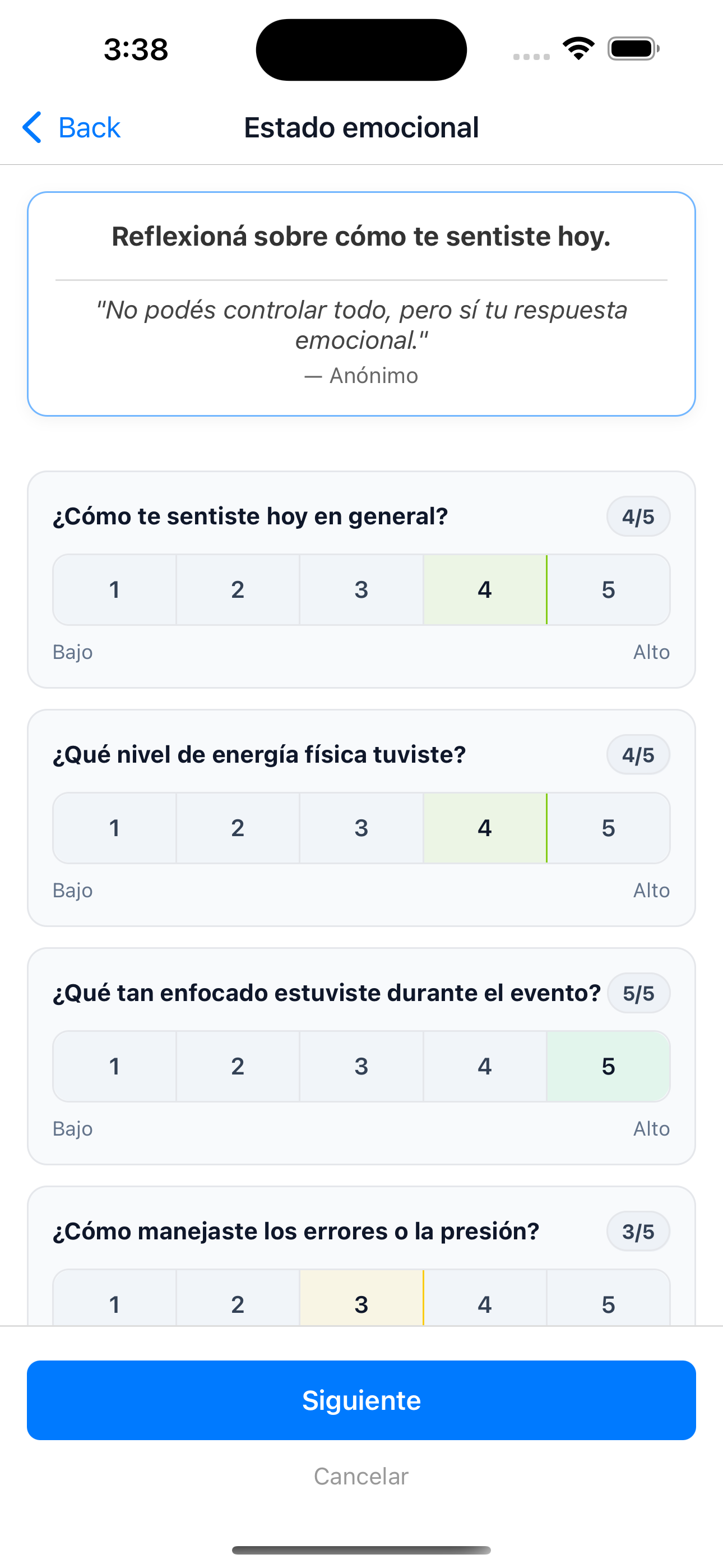 Evaluaciones inteligentes